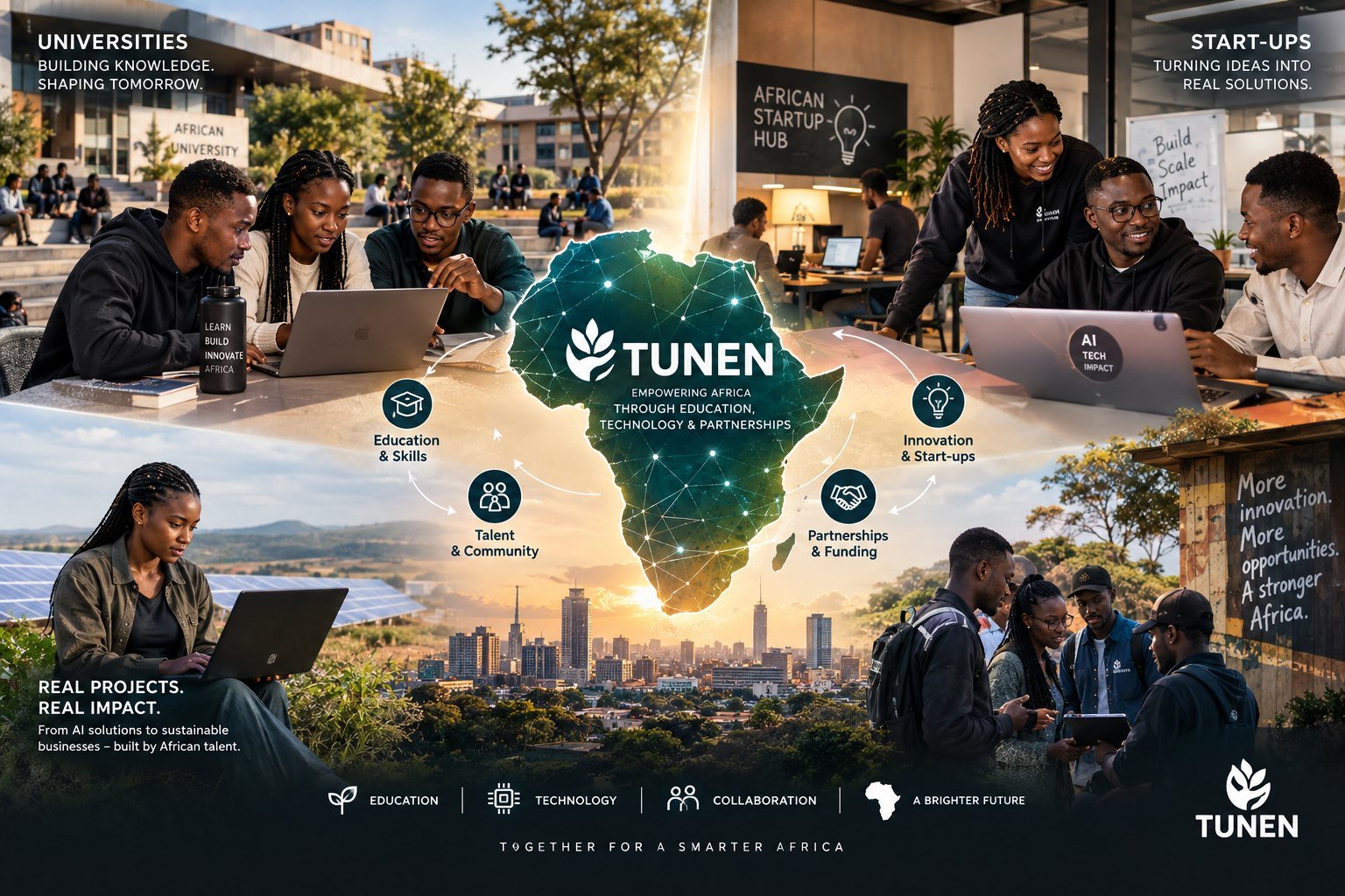 TUNEN – Talente an Universitäten und in Start-ups arbeiten gemeinsam an KI-Projekten für Afrikas digitale Zukunft / TUNEN – talent at universities and in start-ups working together on AI projects for Africa’s digital future